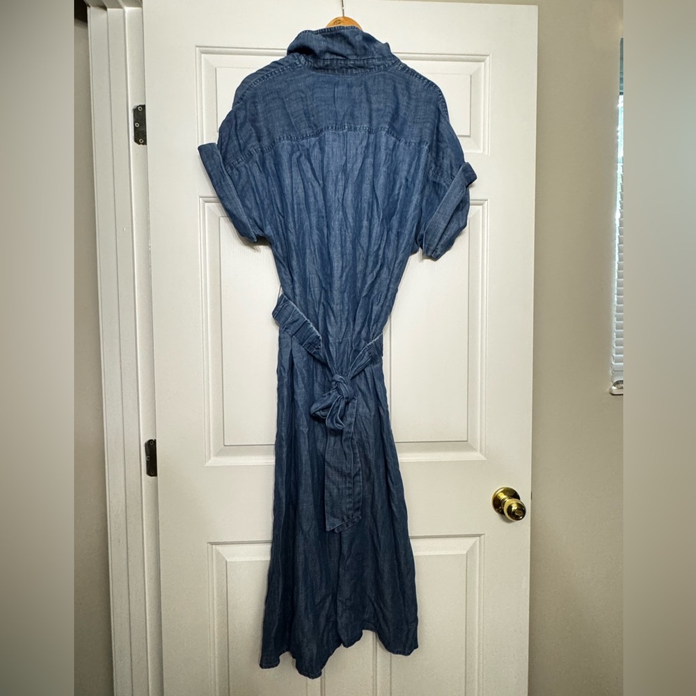 NWT! Banana Republic Chambray Utility Midi Shirtdress - Multiple🍉 - Picture 5 of 7